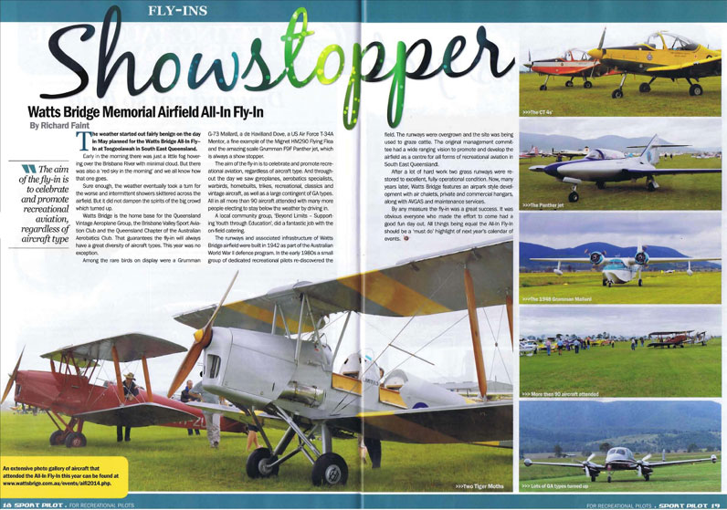 Click to read the Sport Pilot article.